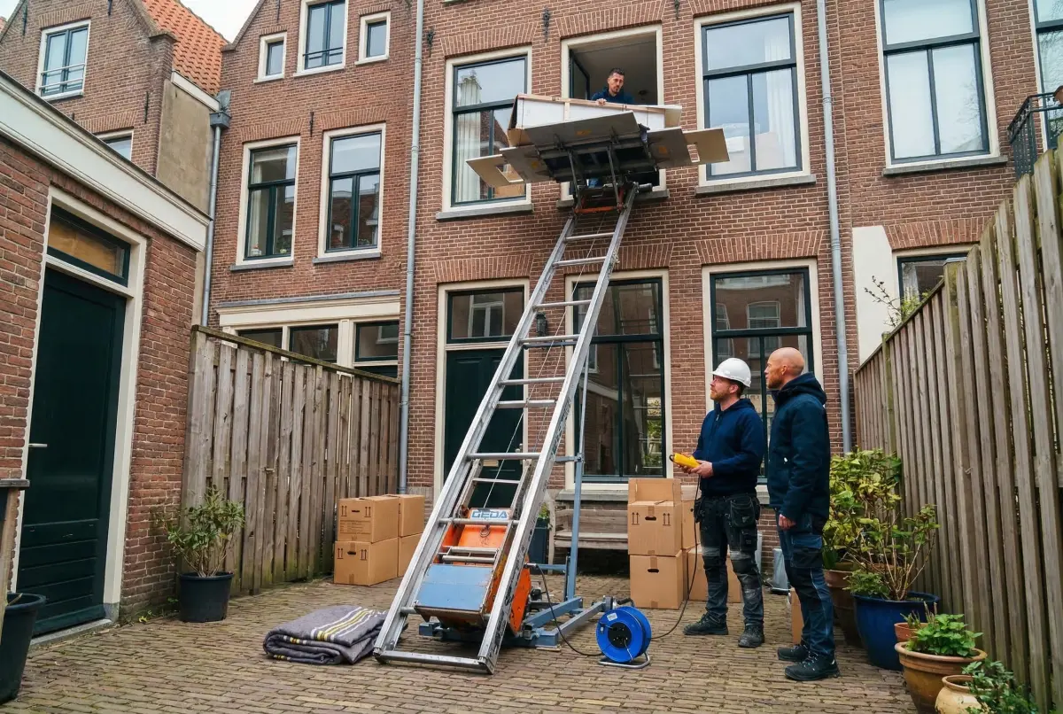Team HurenLadderlift bij ladderlift