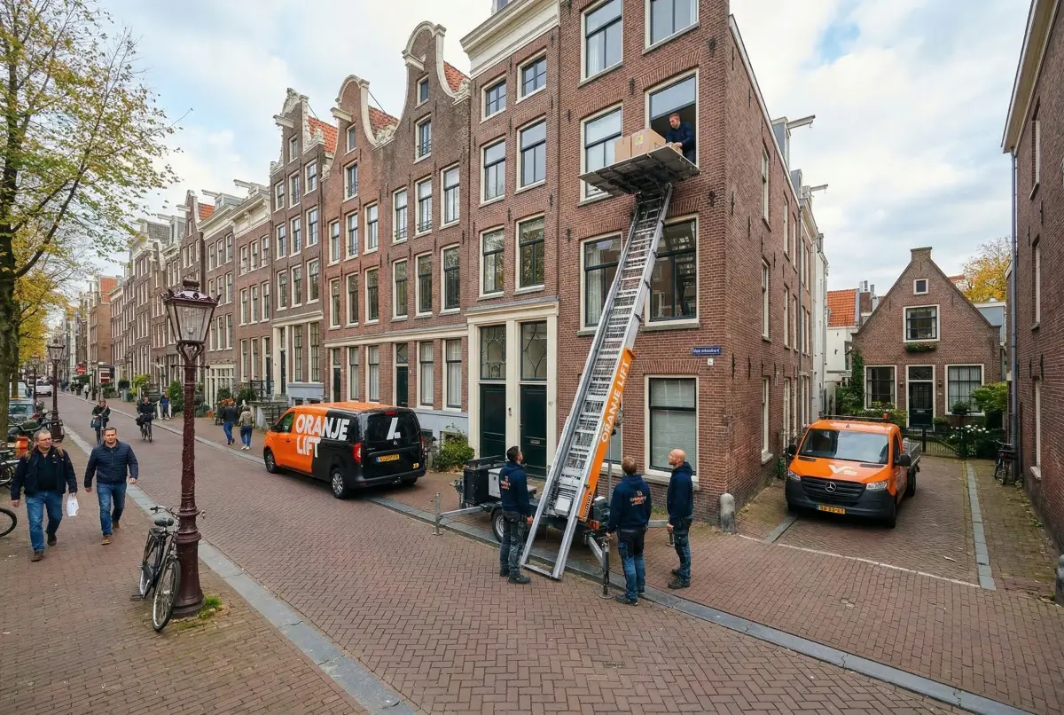Ladderlift Amsterdam woonwijk