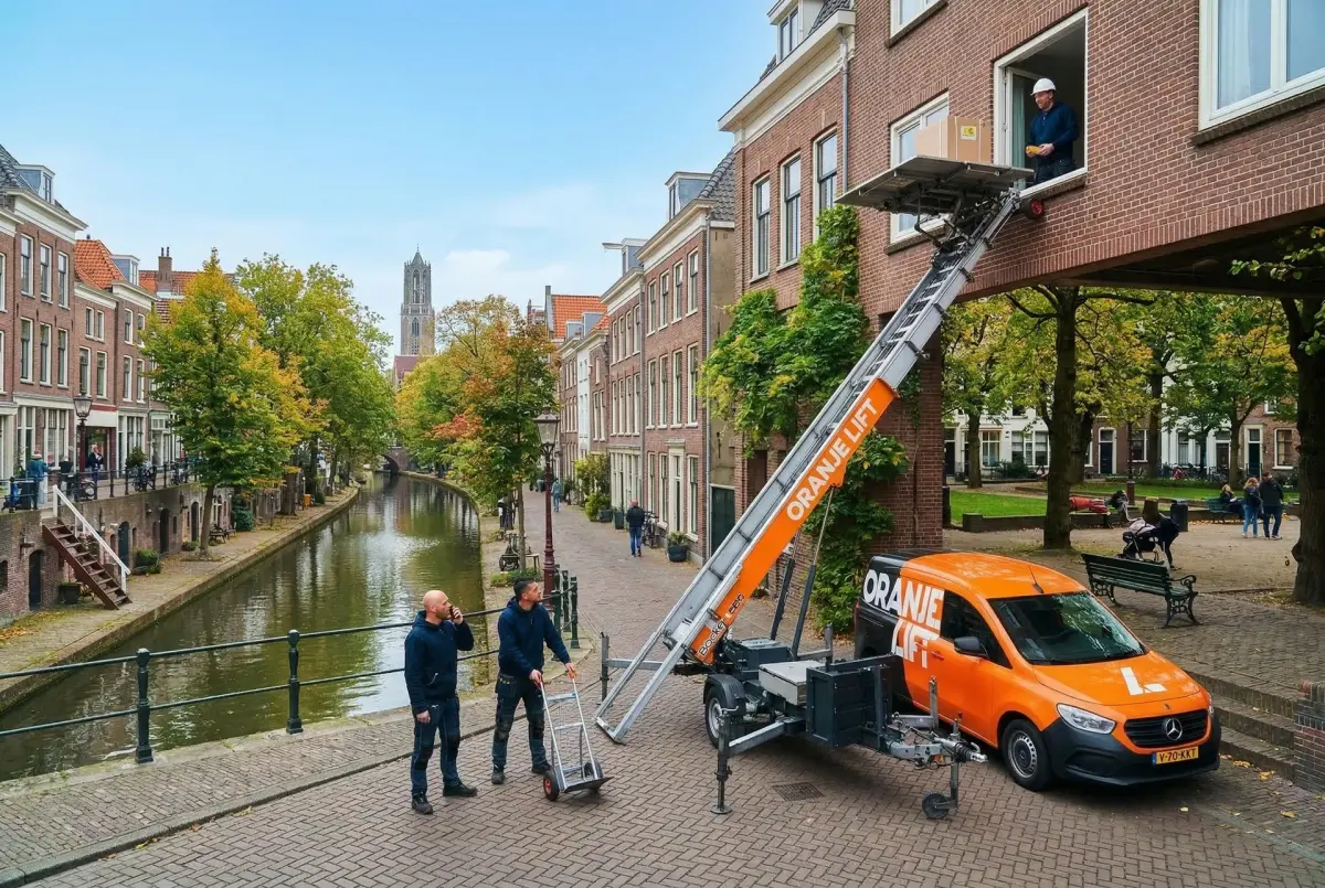 Ladderlift huren Rotterdam woonwijk